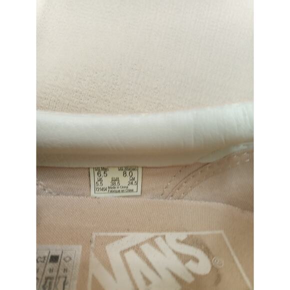 Vans Unisex 6.5/ 8 Classic Leather Slip-On Sneaker Whisper Pink Low Top - Picture 7 of 7